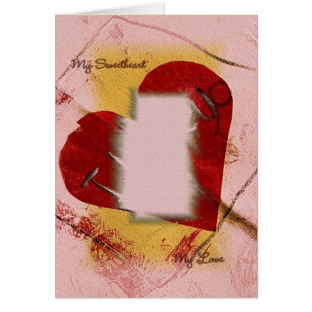 Mi plantilla de la tarjeta del amor (Frente)