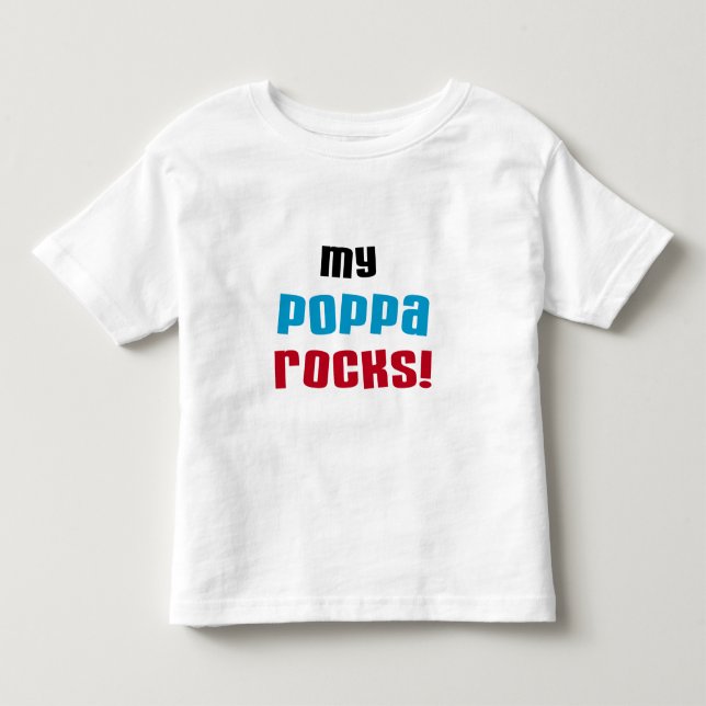 Mi Poppa Rocks camisetas y regalos (Anverso)