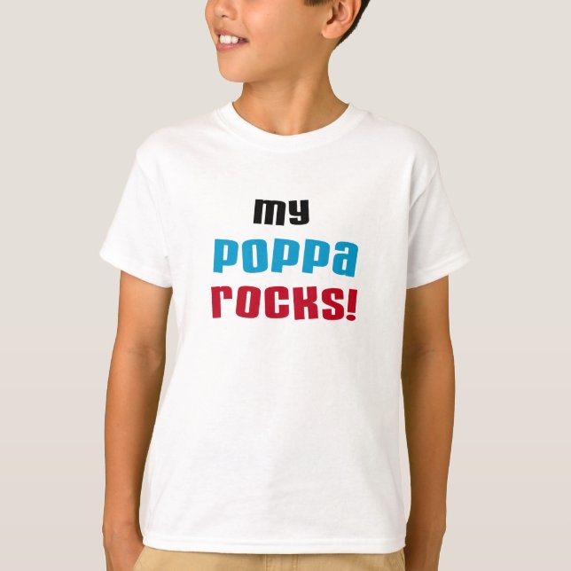 Mi Poppa Rocks camisetas y regalos (Anverso)