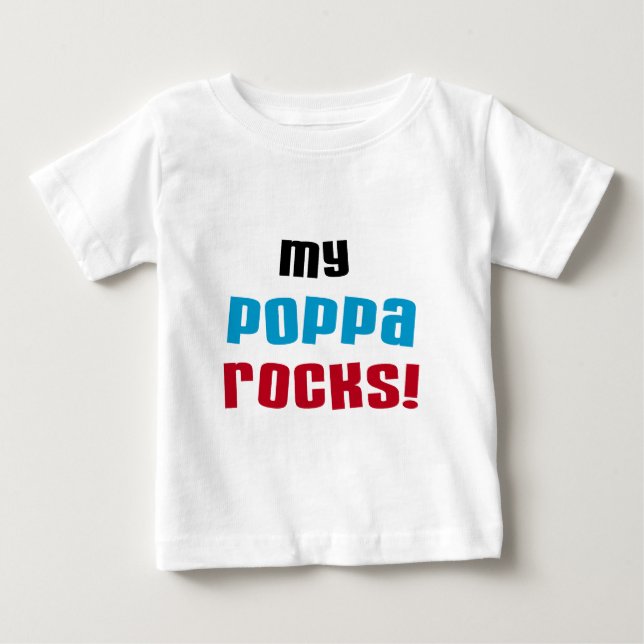 Mi Poppa Rocks camisetas y regalos (Anverso)