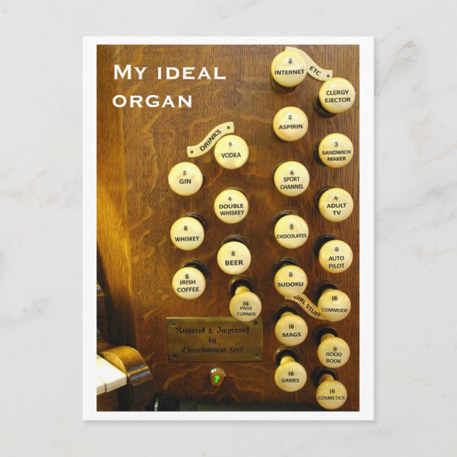 Mi postal de órgano ideal (Anverso)