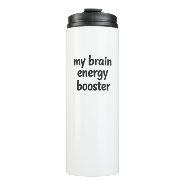 Mi potenciador de energía cerebral divertido termo (Anverso)