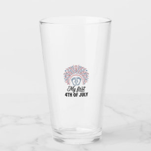 Mi Primer 4 de Julio Bebé Pies Camiseta Patriótica