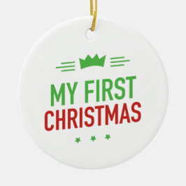 Mi Primer Adorno de Cerámica de Navidad
