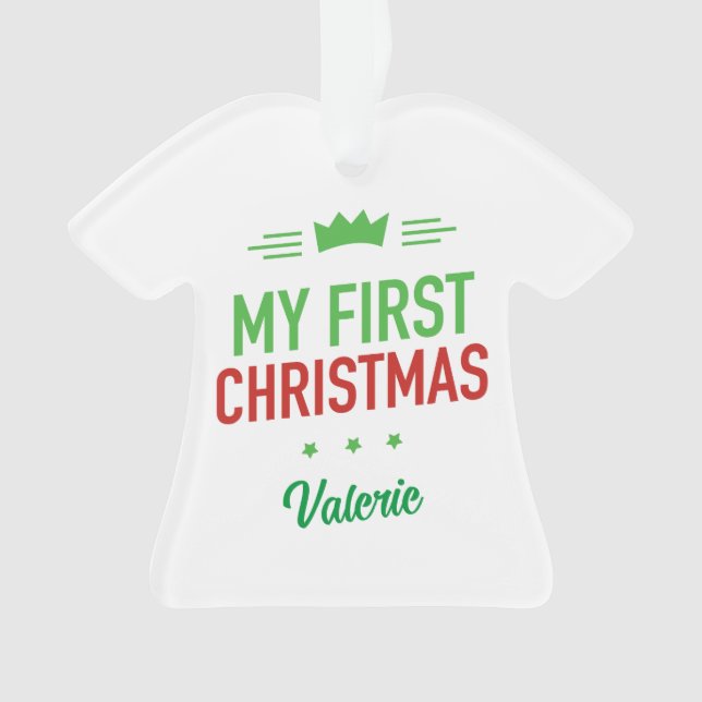 Mi Primer Adorno de Navidad (Anverso)