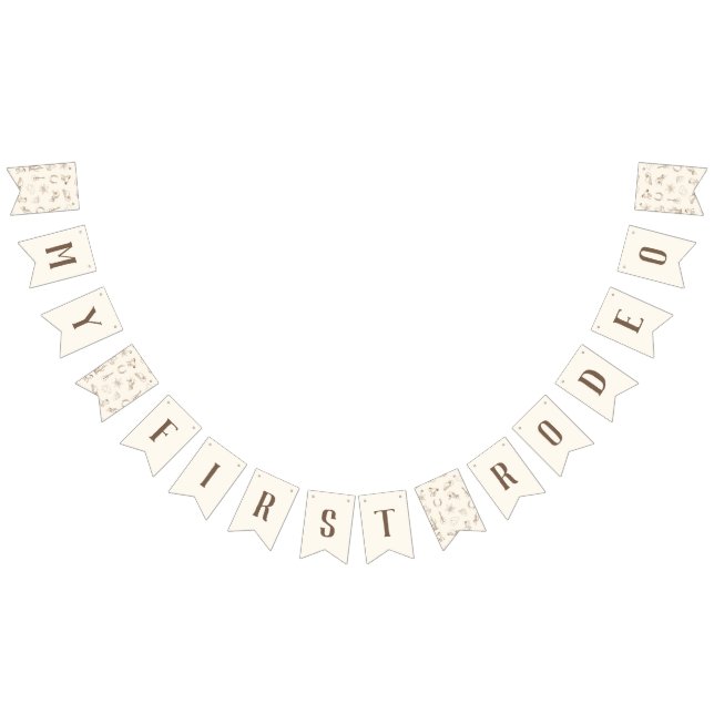 Mi primer banner de banderas de banderas de rodeo  (Todo)