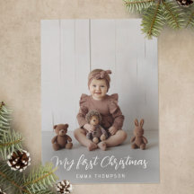 Mi primer bebé en Navidad 4 fotos Modernidad minim