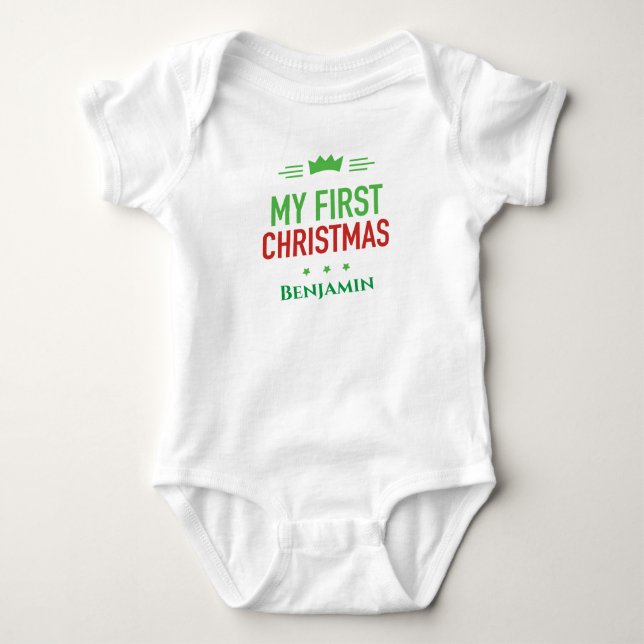 Mi primer bodi de Navidad para bebé (Anverso)