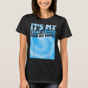 Mi Primer Crucero 2025 Firma Mi Camiseta Niño Groo