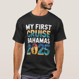 Mi Primer Crucero Bahamas 2025 Camiseta Puesta de
