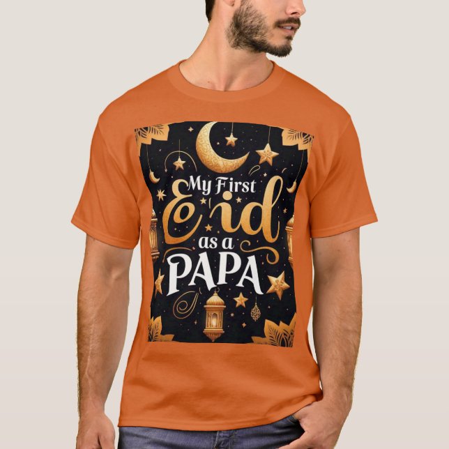 Mi primer Eid como papá - camiseta para hombres (Anverso)
