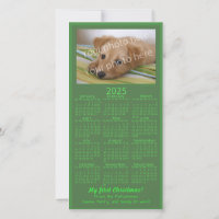 Mi primer Mascota de Navidad Foto 2025 Calendario 