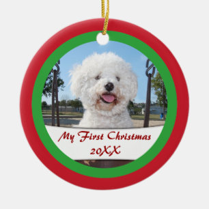 Mi primer navidad para el ornamento del mascota o