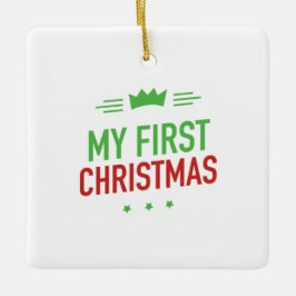 Mi primer ornamento cerámico de Navidad