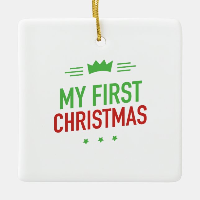 Mi primer ornamento cerámico de Navidad (Anverso)