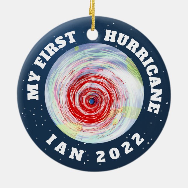 Mi Primer Ornamento Cerámico Del Huracán Ian 2022 (Atrás)