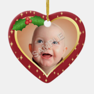 Mi primer ornamento de la foto del navidad