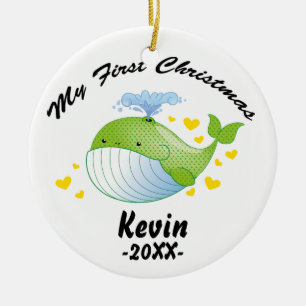 Mi primer ornamento del navidad - plantilla de la