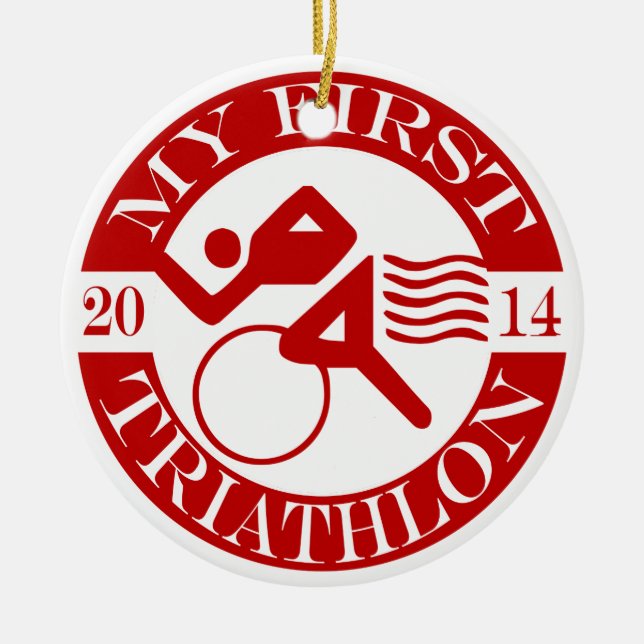 Mi primer ornamento del Triathlon - 2014 (Frente)