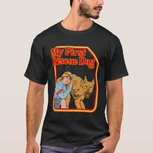 Mi primer perro de rescate Camisetas graciosos de 