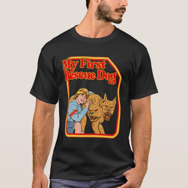 Mi primer perro de rescate Camisetas graciosos de  (Anverso)
