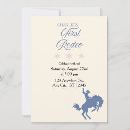 Mi Primer Rodeo Invitación al Cumpleaños