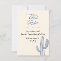 Mi Primer Rodeo Invitación al Cumpleaños 🤠