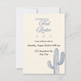 Mi Primer Rodeo Invitación al Cumpleaños 🤠