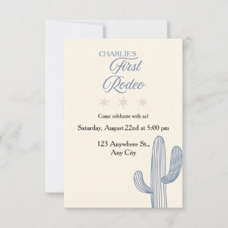 Mi Primer Rodeo Invitación al Cumpleaños 🤠