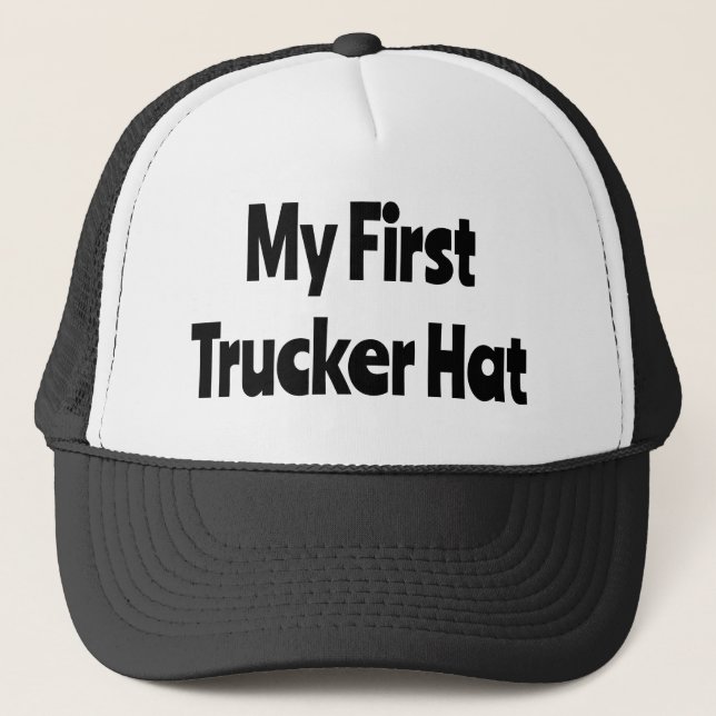 Mi primer sombrero camionero, humor divertido (Anverso)