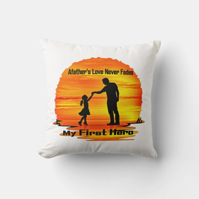Mi primera almohada de héroe papá (Anverso)