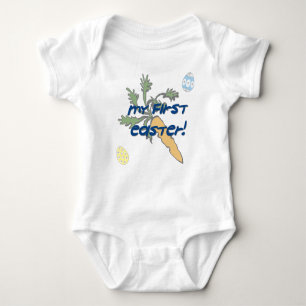 Mi primera camisa del mono de los bebés de Pascua