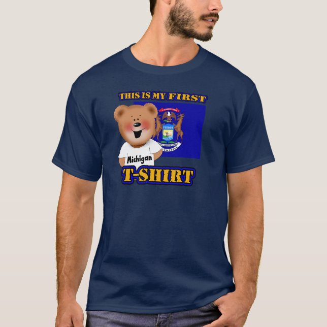 Mi primera camisa del oso de peluche de Michigan (Anverso)