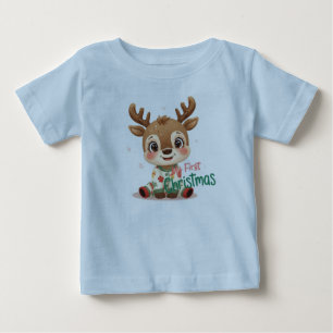 Mi Primera Camiseta de Navidad para Bebé Navidad