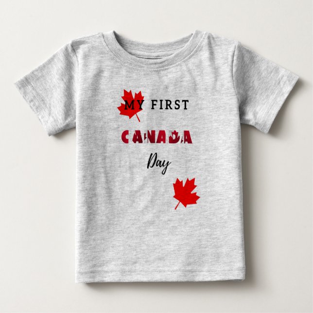Mi primera camiseta del Día de Canadá (Anverso)