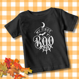 Mi primera camiseta negra para bebé de Halloween