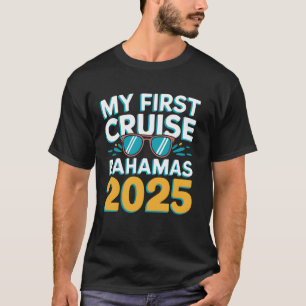Mi Primera Crucero Bahamas 2025 Camiseta Divertida