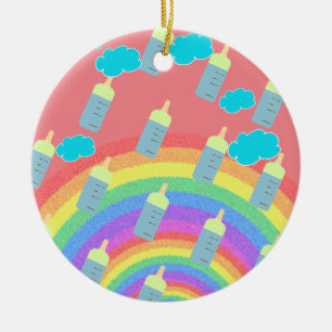Mi primera decoración con botella de arcoiris de N
