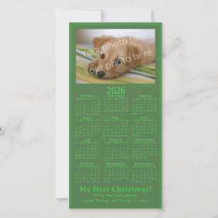 Mi primera foto de mascota de Navidad Calendario 2