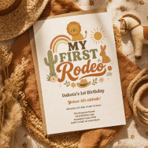 Mi Primera Invitación de Cumpleaños al Rodeo Cumpl