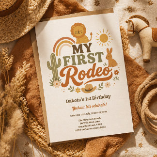 Mi Primera Invitación de Cumpleaños al Rodeo Cumpl