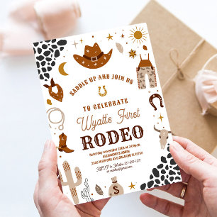 Mi Primera Invitación de Cumpleaños de Vaquero de