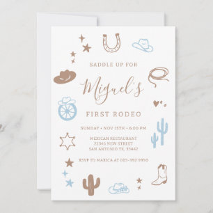 Mi Primera Invitación de Cumpleaños de Vaquero del