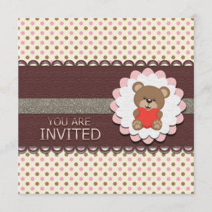 Mi primera invitación del cumpleaños de Beary