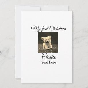 Mi primera Navidad añadir nombre mascota fecha año