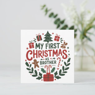 Mi primera Navidad como hermano familia a juego