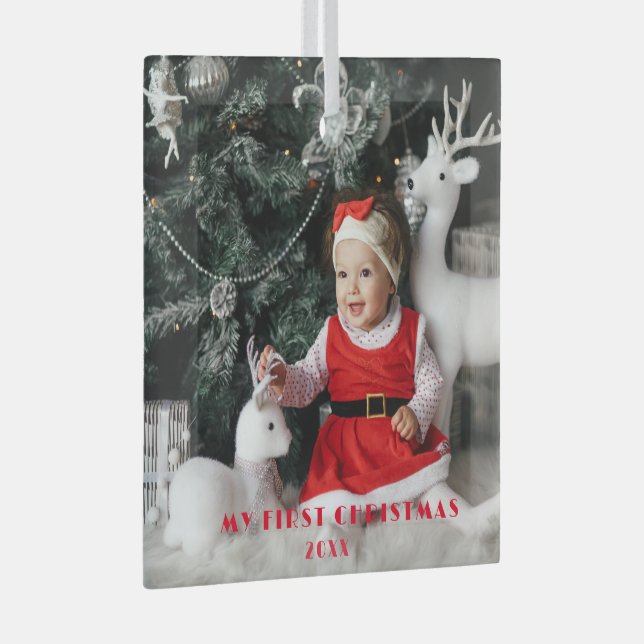 Mi primera Navidad - Ornamento de fotos de bebé li (Anverso Derecho)
