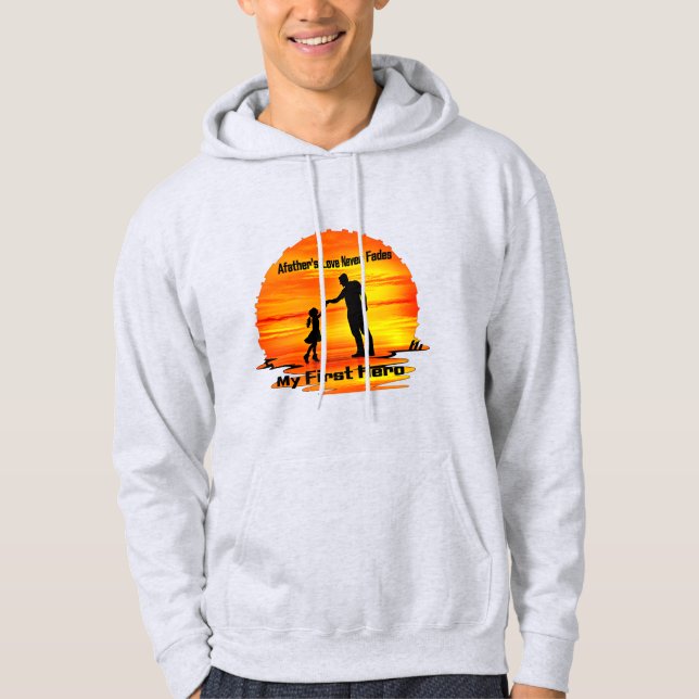 Mi primera sudadera con capucha de héroe papá (Anverso)