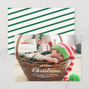 Mi primera tarjeta de fotos del bebé de Navidad