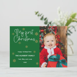 Mi primera tarjeta navideña de festividad